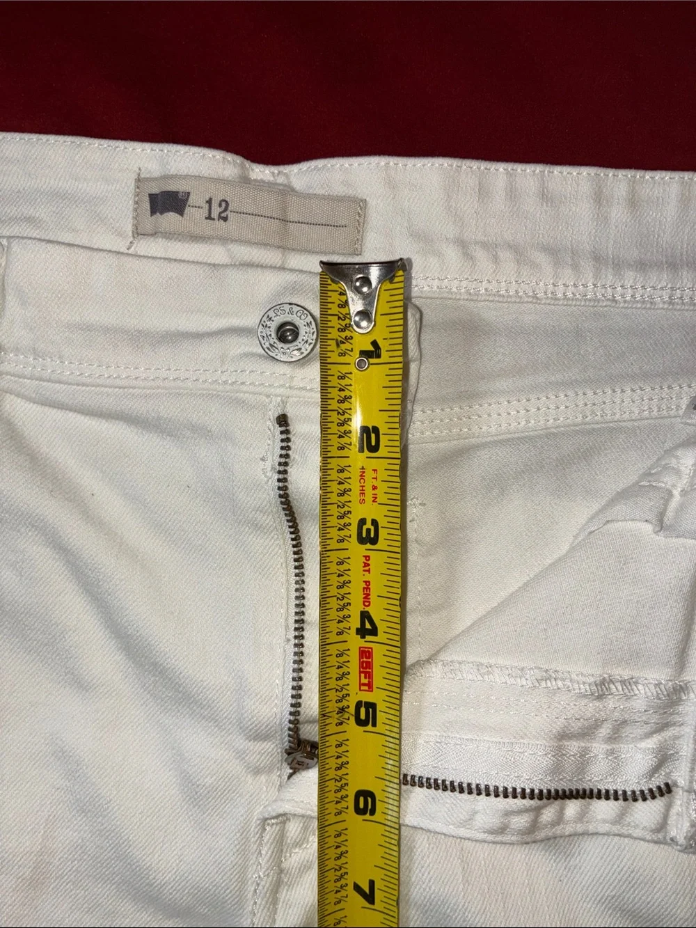Levi's White Denim Jean Shorts